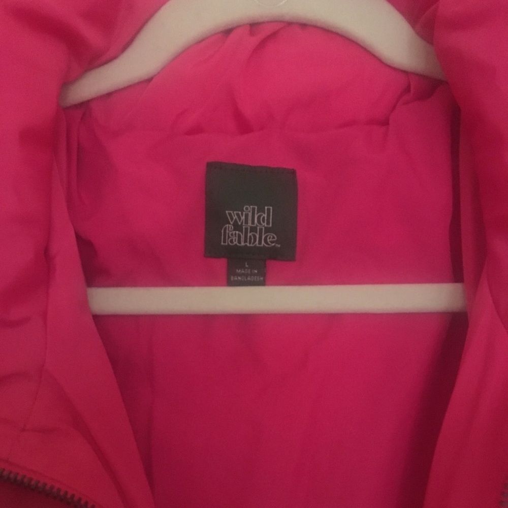 Wild Fable Pink Puffer Coat